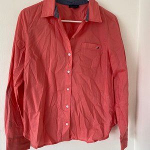 Tommy Hilfiger Salmon Button Down Collar Shirt